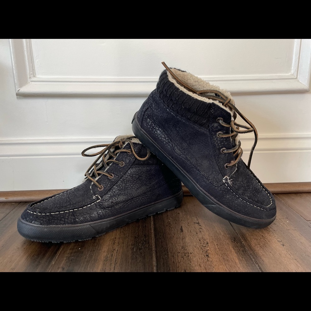 Sperry Too Sider leather Sherpa lined Chukka